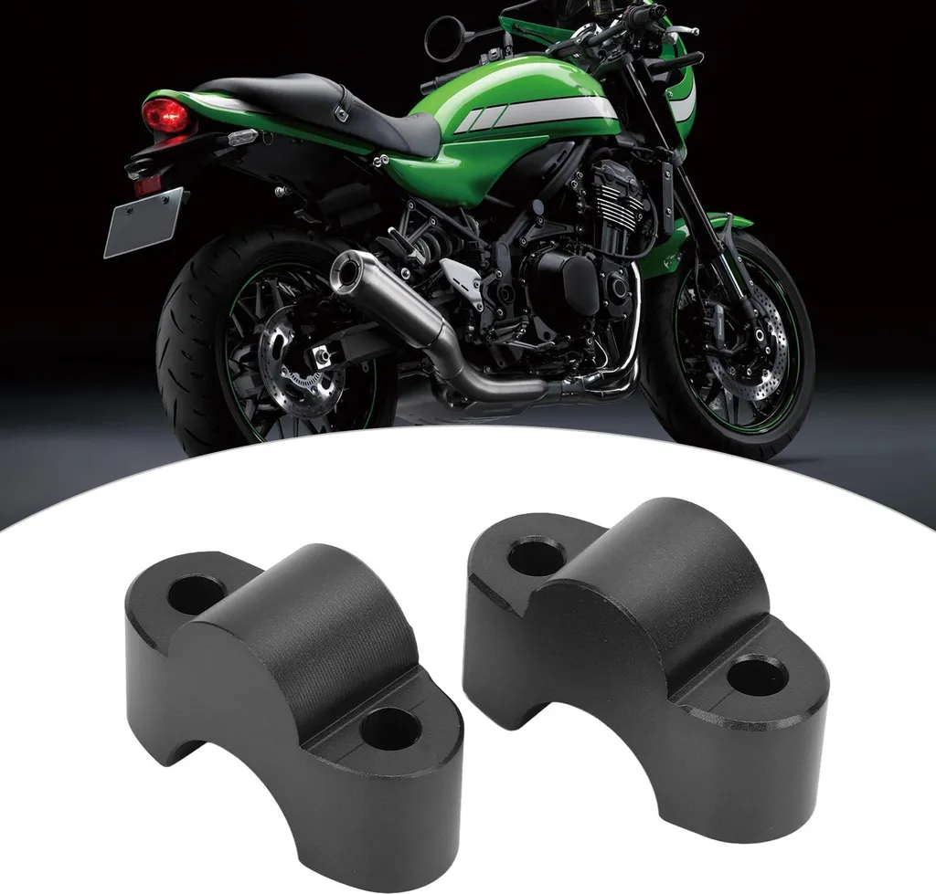 Rehausseur guidon alu CNC 30mm noir ultra résistant pour moto Z900RS