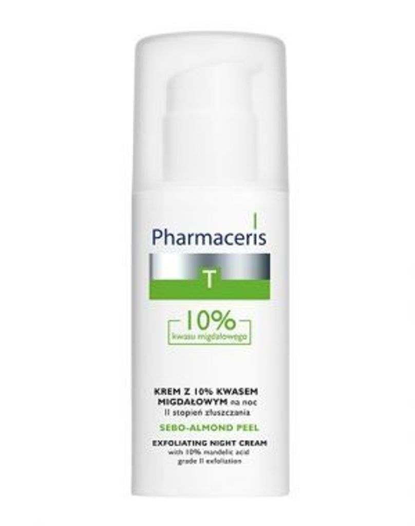 Pharmaceris T Sebo-Mandel Nachtcreme 10% - Peelingeffekt, Produktbild 