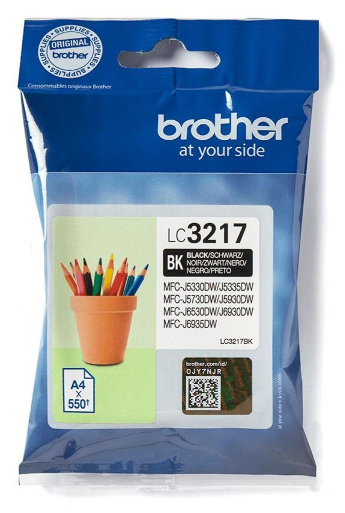 Brother LC3217BK, Czarny, Tusz na bazie pigmentu, 550 ml, 1 Zdjęcie produktu 