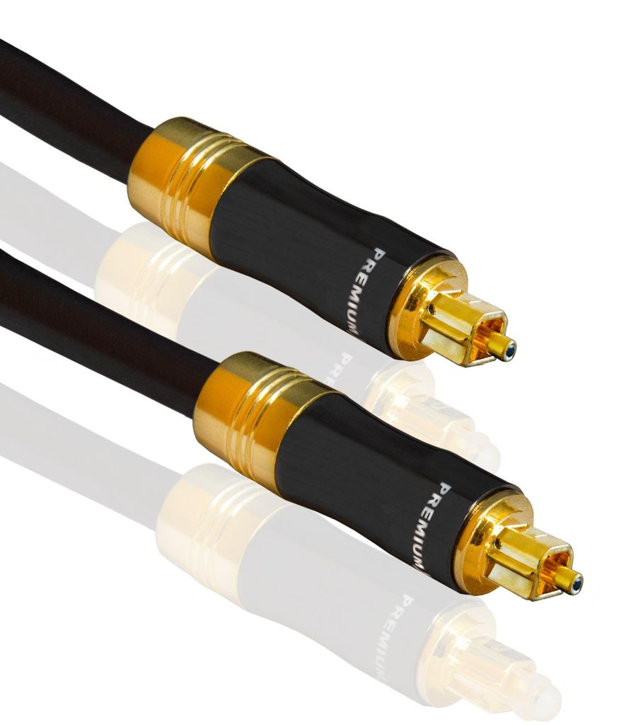 PremiumX 1m GOLD-LINE Optisches Toslink Kabel Produktbild 