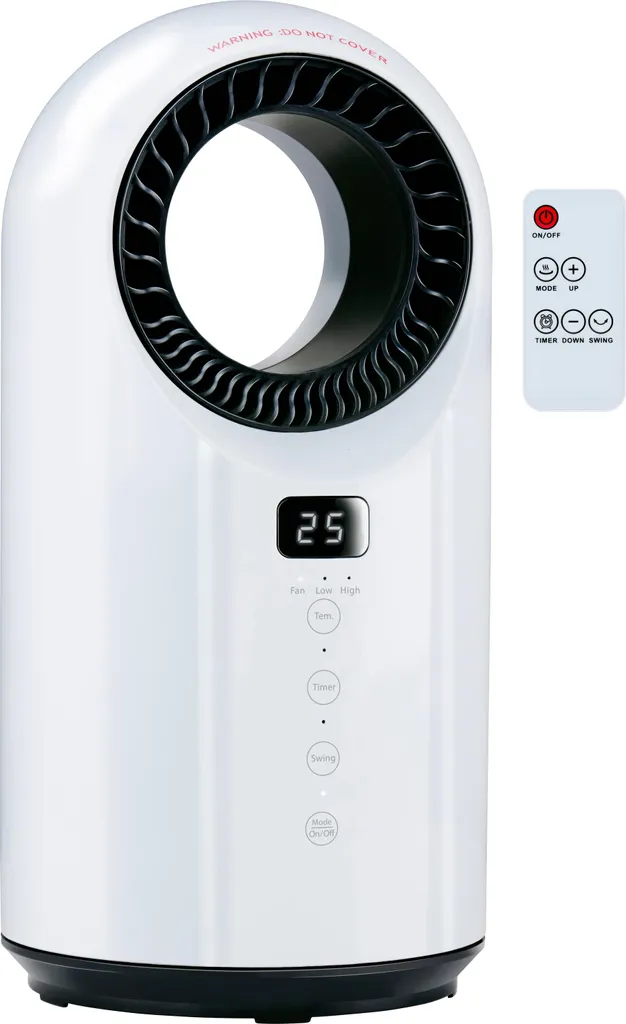 Ventilateur Sans Pale Air Chaud et Froid 1500W - Modèle Design V-202