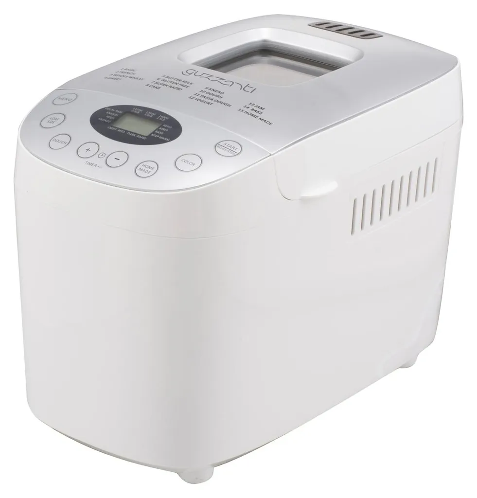 Machine à pain Guzzanti GZ 635 de 900g avec départ différé et 15 fonctions
