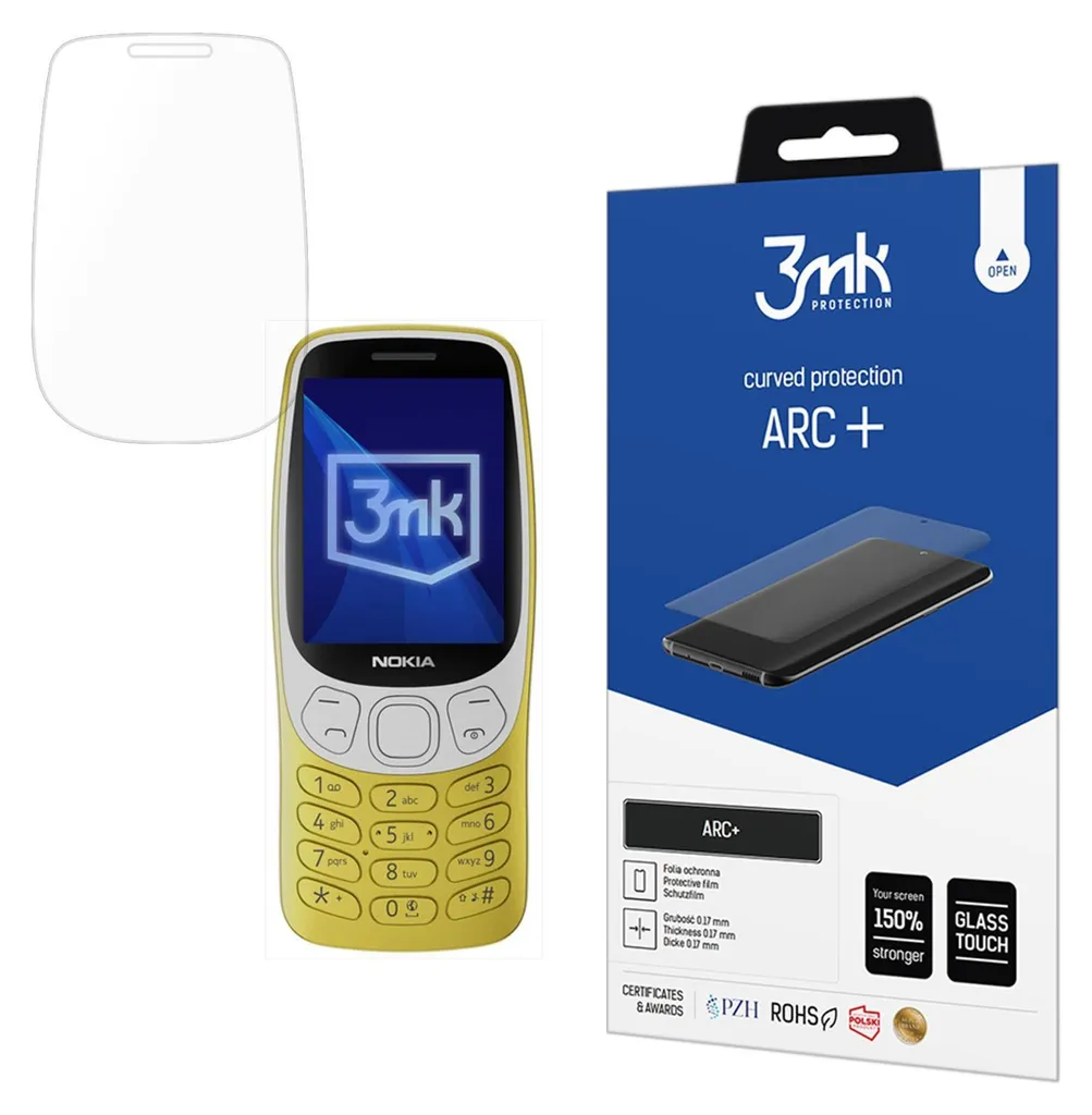 Nokia 3210 4G Screen Protector 3mk Arc+ Design Invisibile