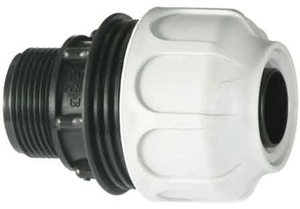 Raccord droit mâle S60x6 vers 2 pouces pour cuve IBC 1000 litres