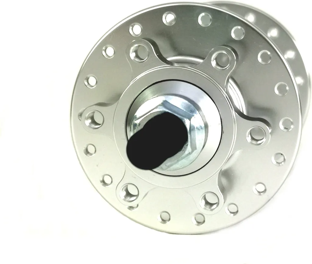 Moyeu de roue avant extra large pour frein à disque argenté - Axe 20mm - 3