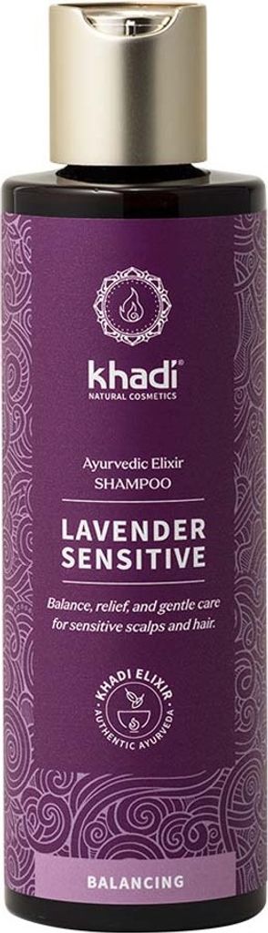 Khadi Naturkosmetik Ayurvedic Elixir Shampoo Lavender Sensitive 200ml
