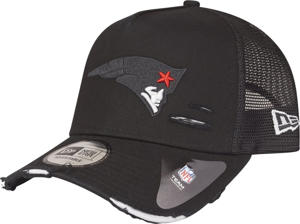 New Era Mesh Trucker Cap - DISTRESSED New England Patriots