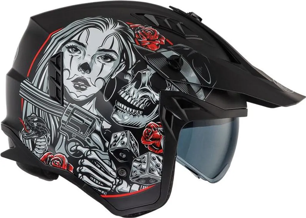Casque modulable de moto Premier 25 Subverter pliable taille M - 4