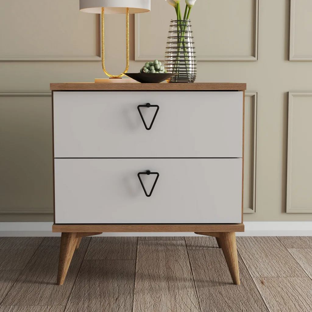 Petite Commode de Chambre en Chêne Versa-Ce 3636 Plateau Mélaminé - 3