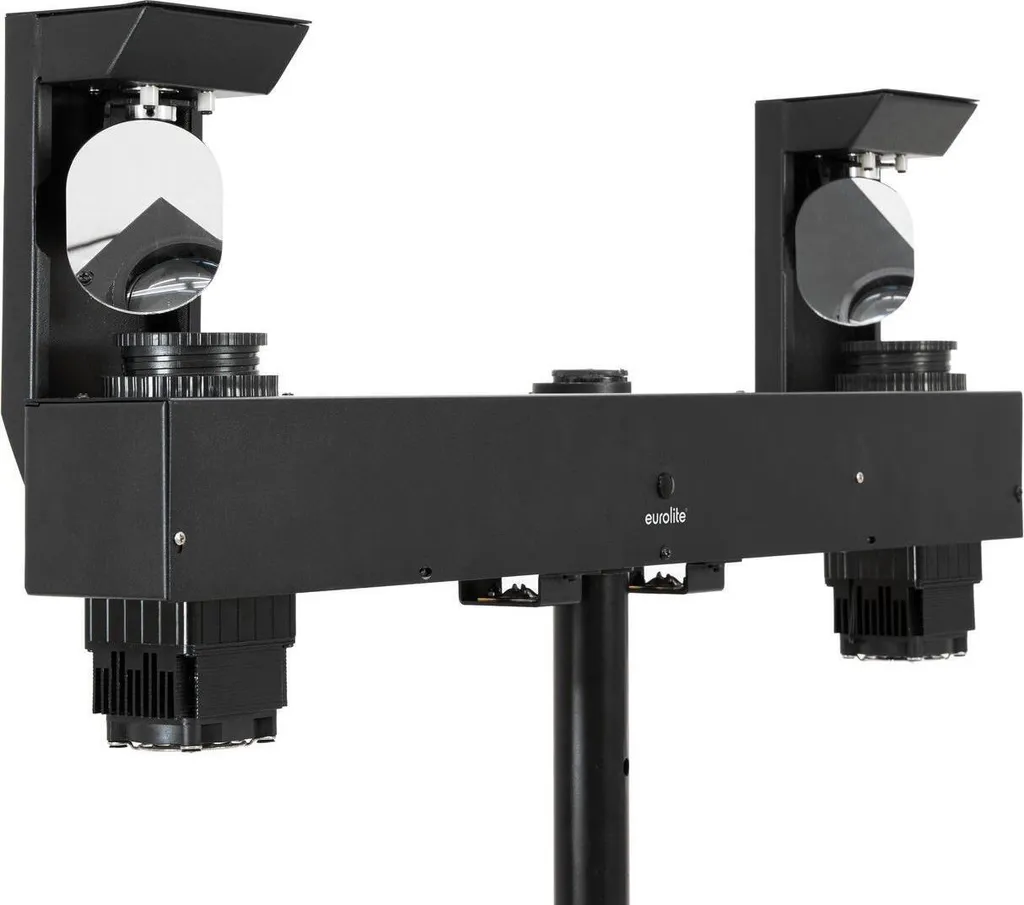 Twin Scan Bar EUROLITE LED - Double scanner avec gobos et couleurs DMX