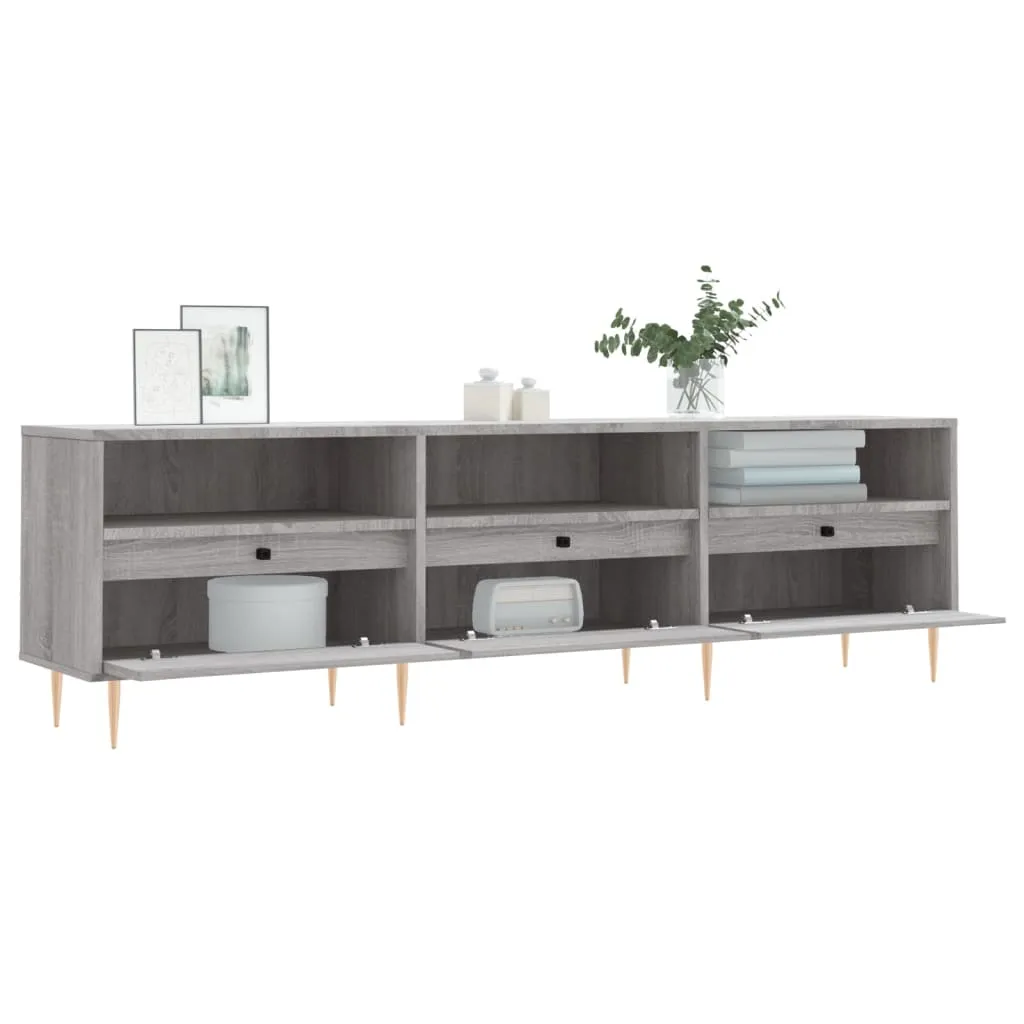 Mobile TV vidaXL 150x30 cm Grigio Sonoma | Offerta Arredo Casa - 5