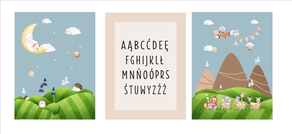 Offerta Set 3 Poster Fate 30x40 - Arredo Cameretta Bambini Magico
