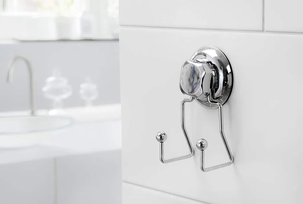 Compactor Bestlock Crochet Double Chromé RAN4706 - Fixation sans Percer - 2