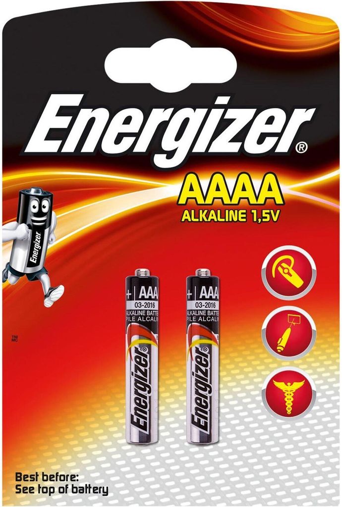 Energizer AAAA/LR61, Einwegbatterie, AAAA, Alkali, 1,5 V, 2 Produktbild 