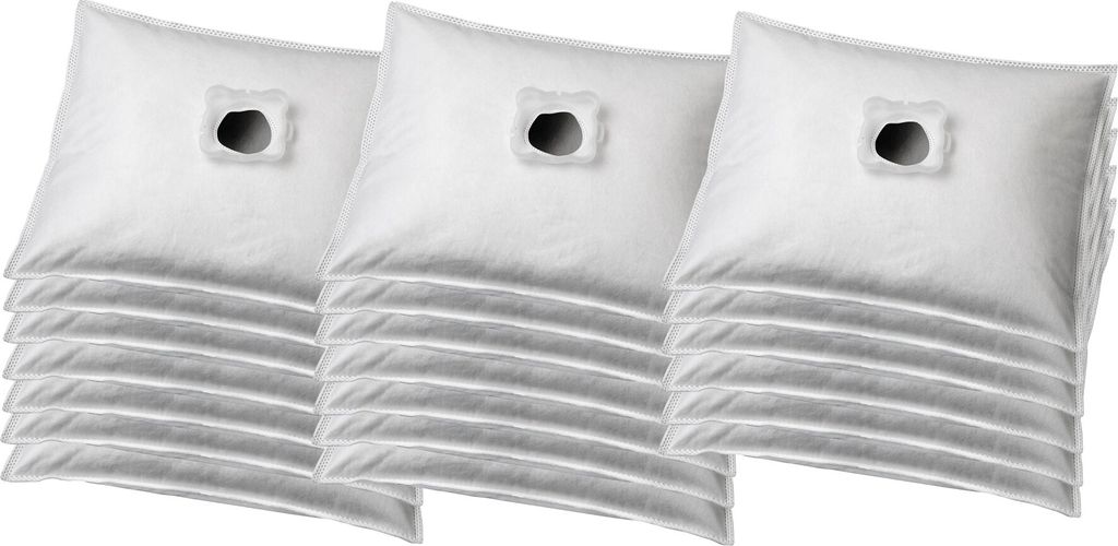 KOMA WB02PL - Set mit 20 Stück Staubsaugerbeuteln mit Kunststoffstaubsperre für Rowenta Wonderbag Silence Staubsauger