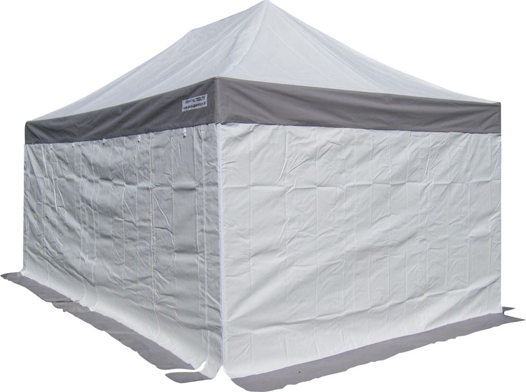 ALEOS. 3x3m ALU Profi Faltzelt Marktzelt Marktstand Tent 50mm Hex mit Metallgelenken und PVC FEUERHEMMENDEN PLANEN