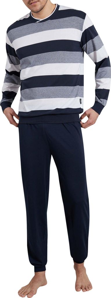 Götzburg Pyjama Herren zweiteiliger Schlafanzug lang Größe: Produktbild 