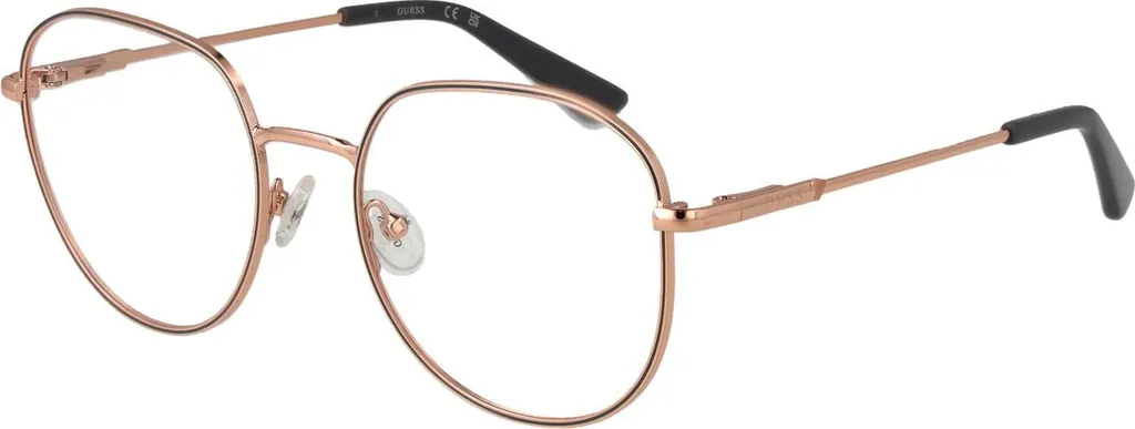 Lunettes de vue chics Guess GU2933 028 pour femme active en métal doré