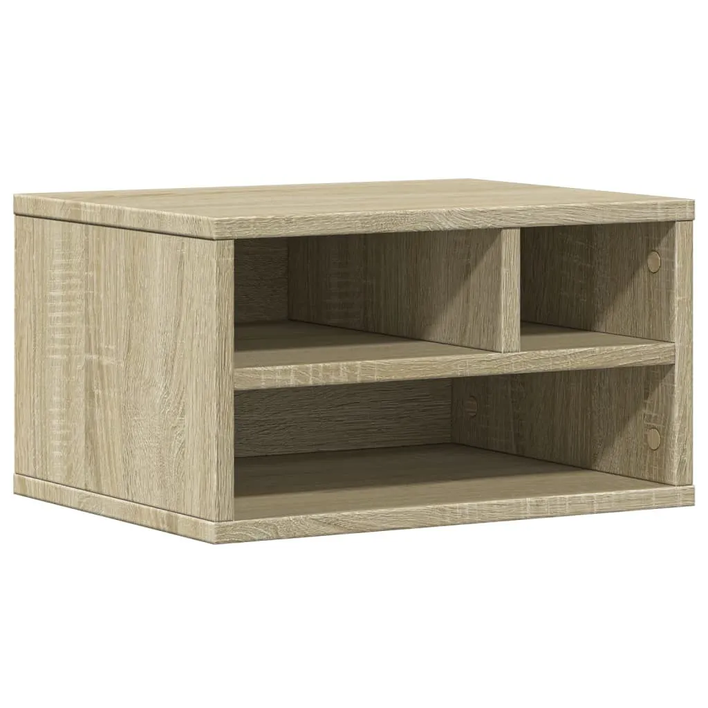 Mobiletto Supporto Stampante Professionale Rovere Sonoma vidaXL