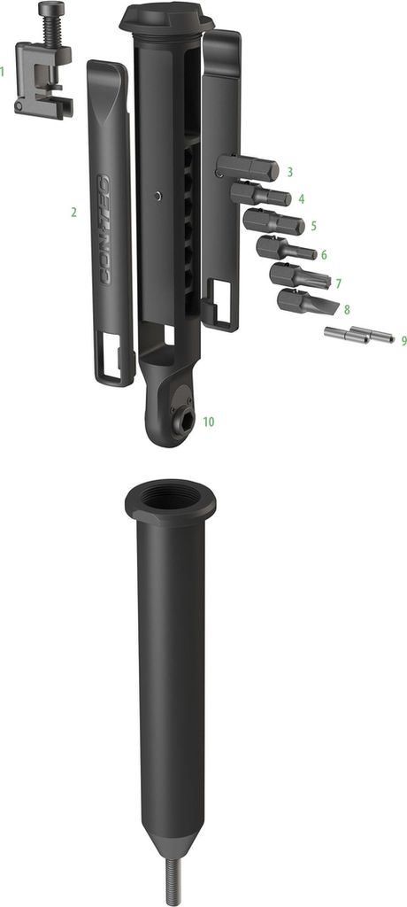 Contec Multifunktionswerkzeug Schatzgabel CT Multitool Schatzgabel 10 Funktionen