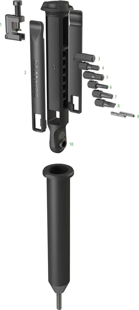Outil multifonction vélo Contec Treasure Fork 10 en 1 pour pivot