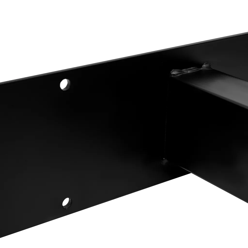 Pieds de Table en Métal Noir - Structure Stable avec Patins Ajustables