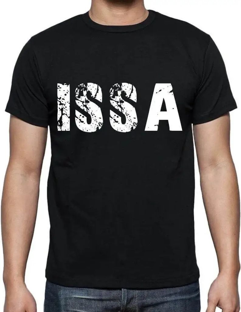 Herren Grafik T-Shirt Issa Öko-Verantwortlich Vintage Jahrgang Kurzarm Lustige Druck Geburtstag Geschenk Mann