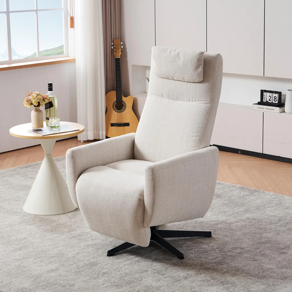 Fauteuil Relax Ergonomique Beige : Dites Adieu à la Fatigue du Dos - 12