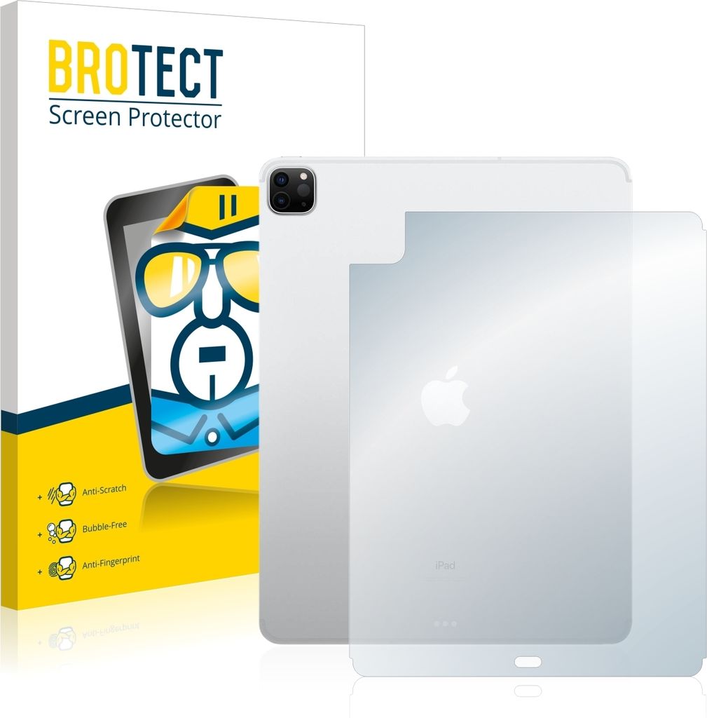 Für Apple iPad Pro 12.9" WiFi 2020 (Rückseite, 4. Gen.) Schutzfolie BROTECT Displayschutz Display Schutz Folie Klar Transparent