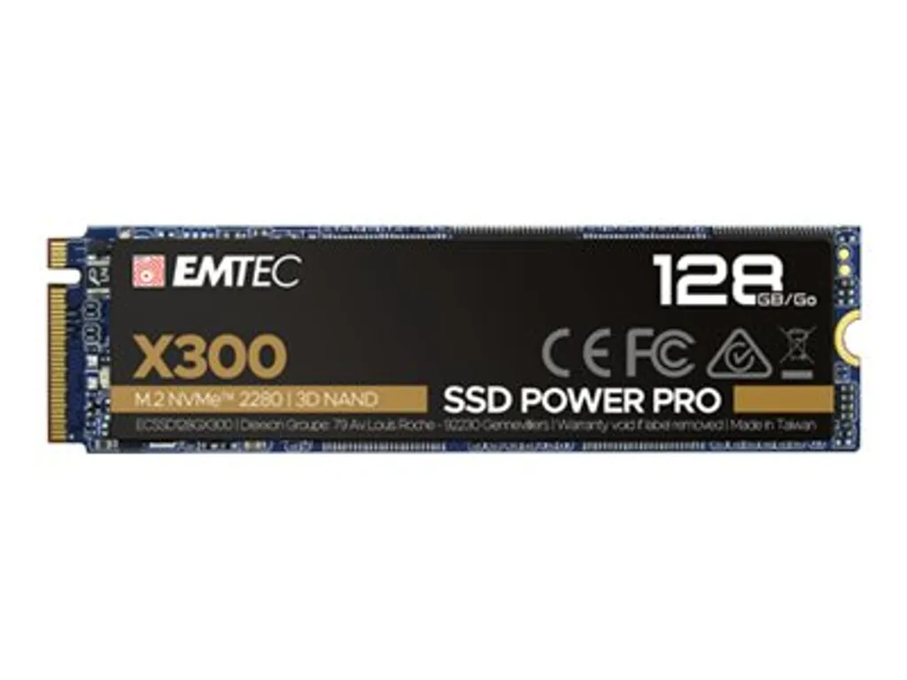 Disco SSD M.2 128GB Emtec X300 Power Pro - NVMe PCIe Gen3 x4 Interno
