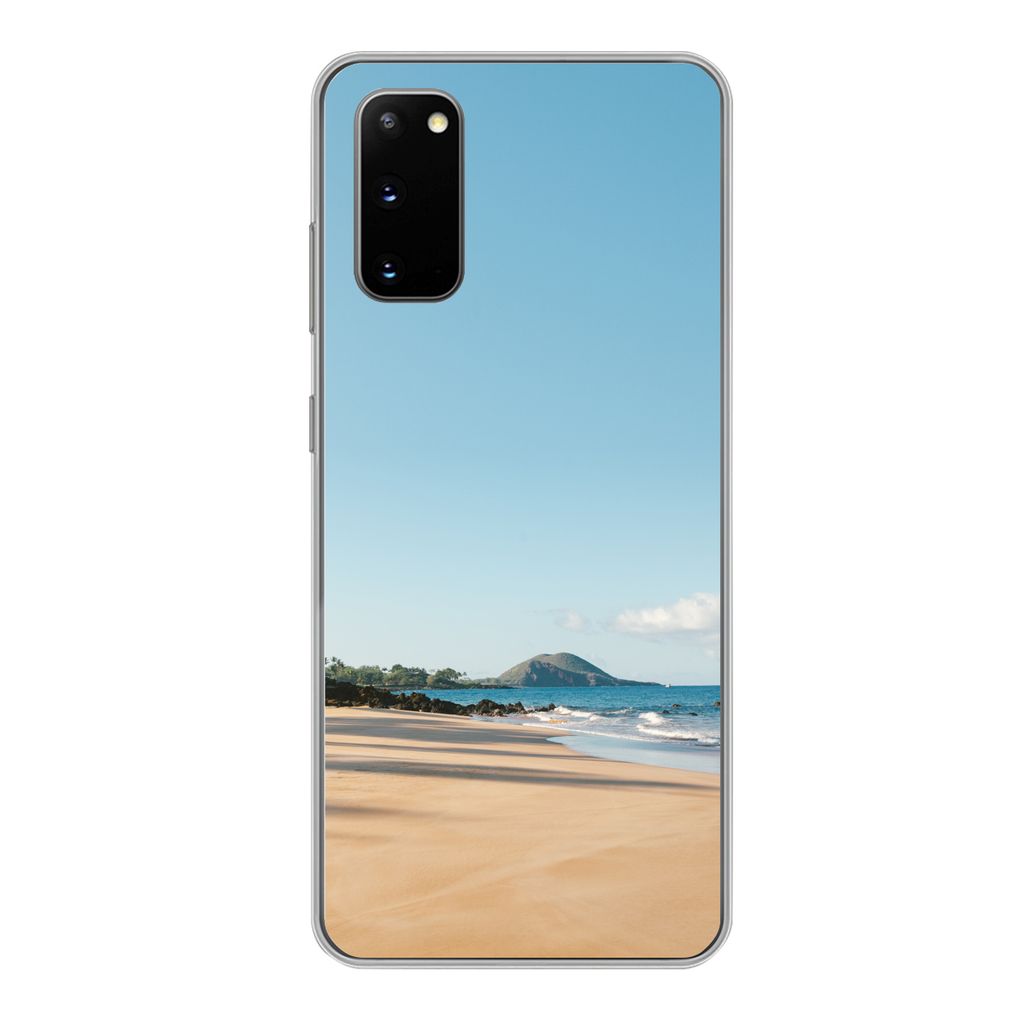 MuchoWow Handyhülle Schutzhülle Hülle für Samsung Galaxy S20 Strand - Sommer - Palmen Silikon Softcase Handy Hülle - Bild