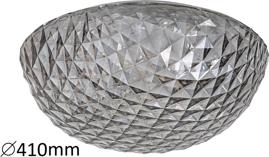 Plafonnier LED Puissant 2400 Lumens Jillian Gris 3000K ø 410 mm 24W