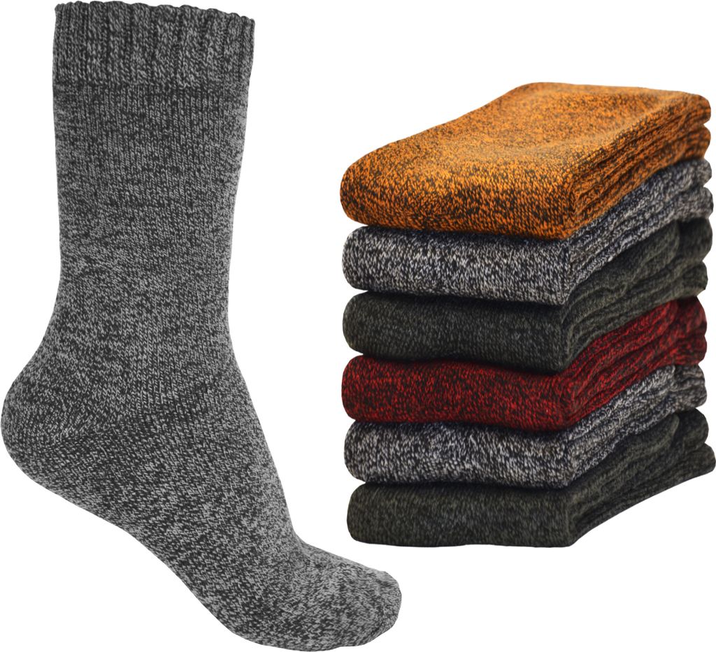 OCERA 6 Paar Damen Warme Cozy-Socken mit Vollfrottee und Produktbild 