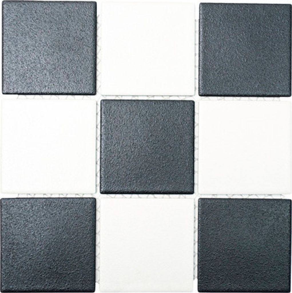 Keramikmosaik RAT 148 30x30 cm schwarz weiß Produktbild 