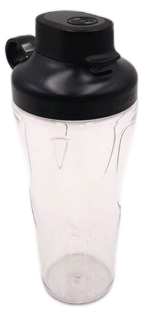 Bosch MMZBTK1B, Mixer-Flasche, Schwarz, Transparent, Produktbild 