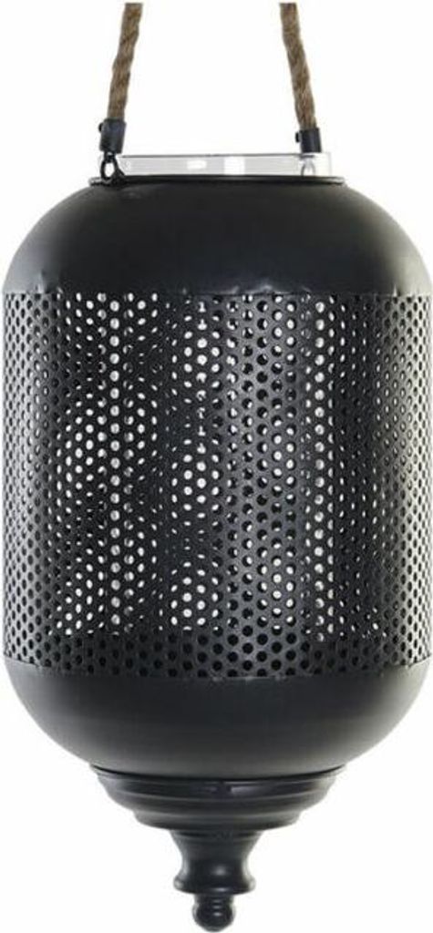 Laterne DKD Home Decor Braun Schwarz Metall Kristall Schnur Loft 22 x 22 x 43 cm
