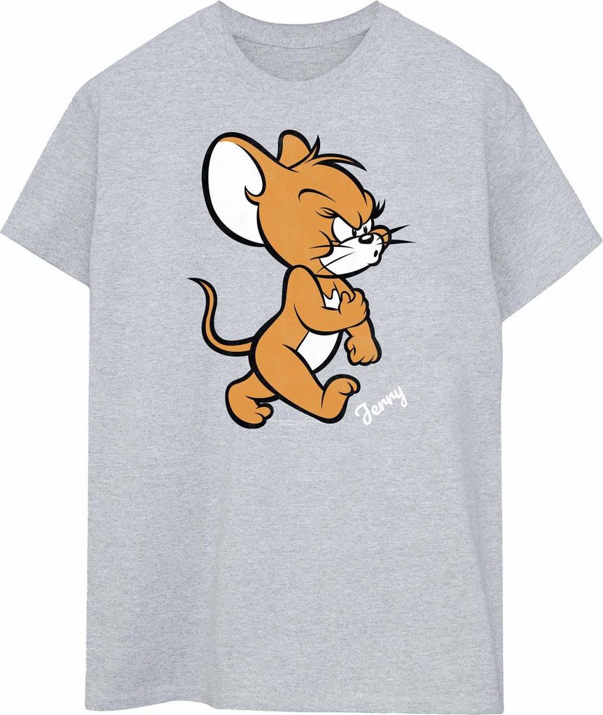 Tom and Jerry - T-Shirt für Damen BI2186 (XXL) (Grau)