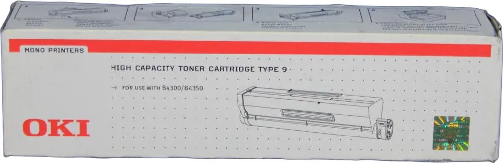 Toner Noir OKI 01101202 - Finissez-en avec les impressions pâles B4350