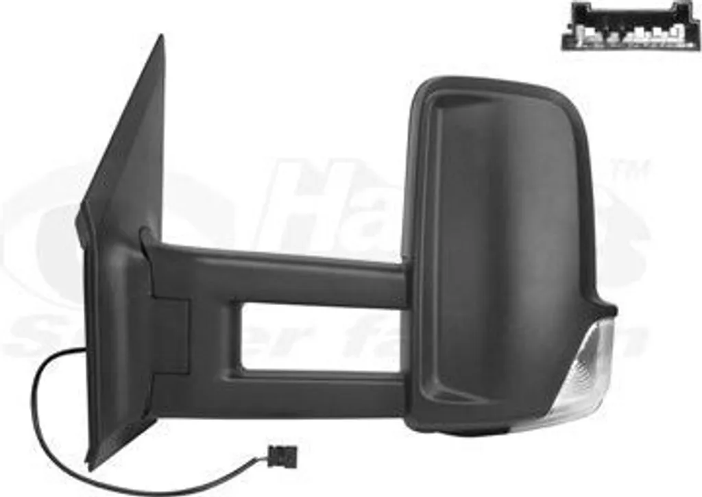 Rétroviseur gauche pour Mercedes Sprinter 3-T noir VAN WEZEL réf 3077823