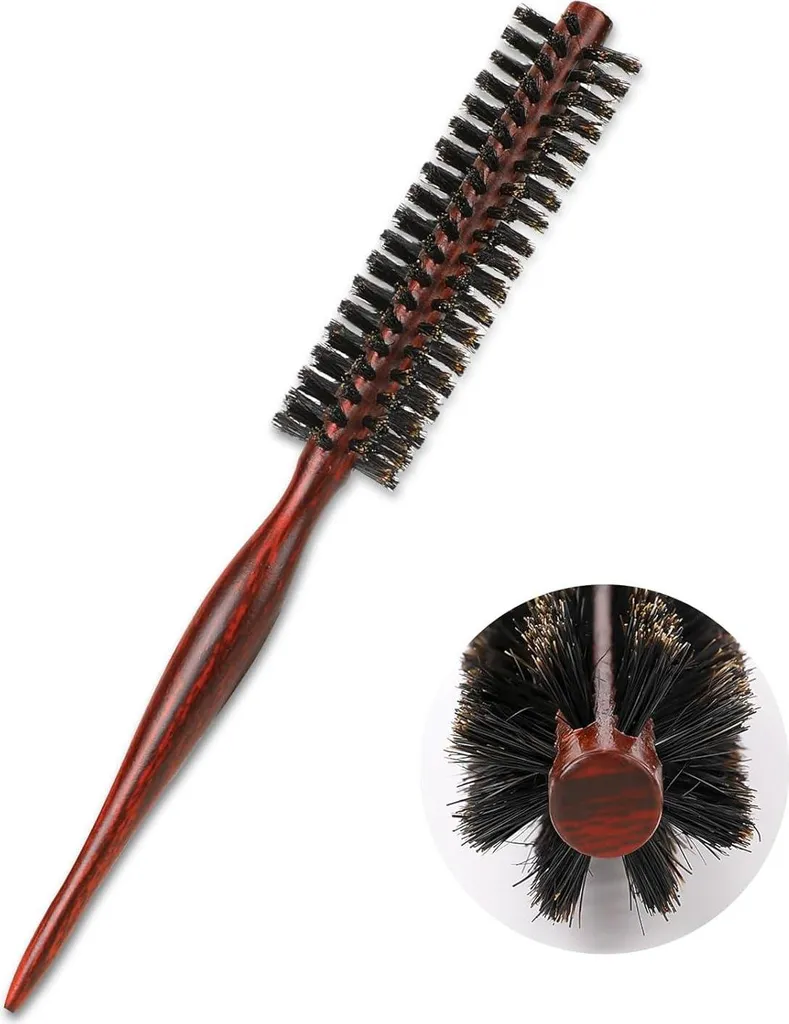 Mini Spazzola da Viaggio per Barba e Baffi - Setole Cinghiale 2,7cm