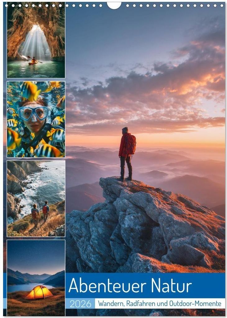 Abenteuer Natur (Wandkalender 2026 DIN A3 hoch), CALVENDO Monatskalender