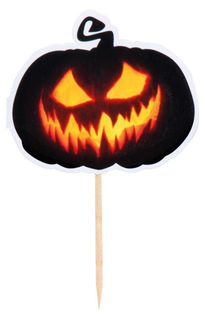 12 brochettes de cocktail Creepy Pumpkin Image du produit 
