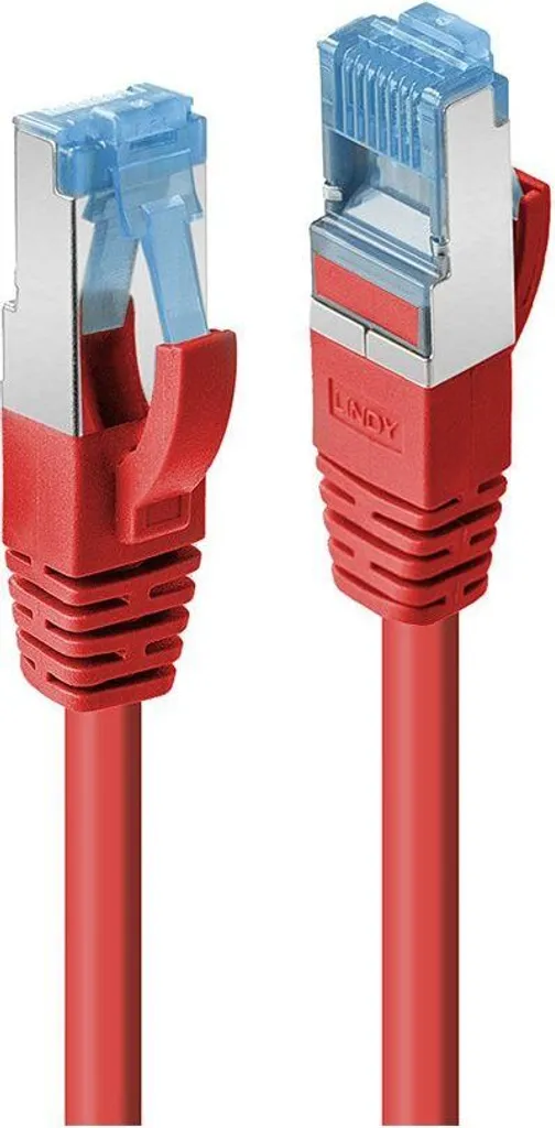 Câble Ethernet Cat6A LINDY 15m Rouge S/FTP Idéal pour Baie Informatique