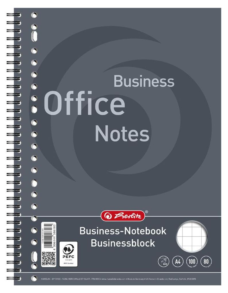 LANDRÉ Bloc business avec spirale, A4, 100 feuilles, Image du produit 