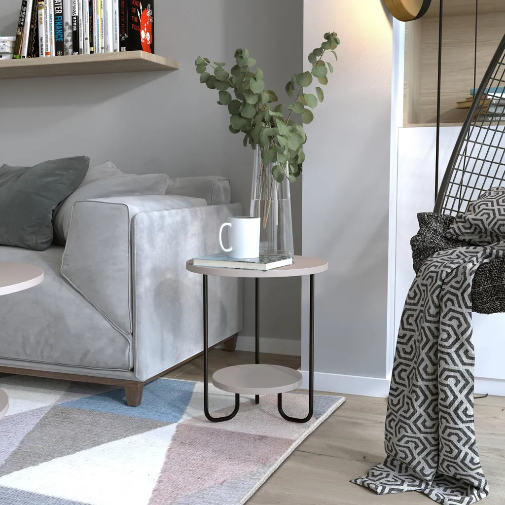 Tavolino da Salotto DECORTIE Corro 80x80 Light Mocha | Design Elegante