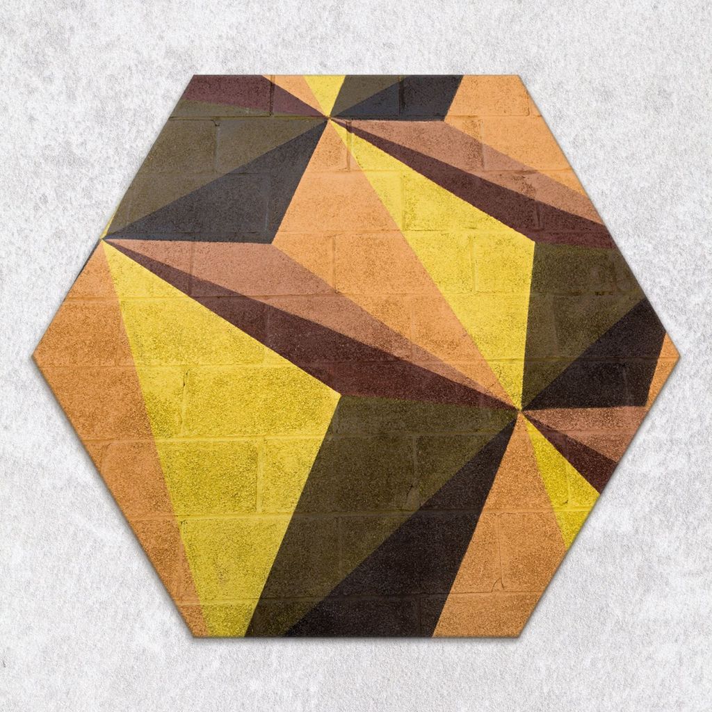 Glas-Herdabdeckplatten Glaskeramikkochfeld-Abdeckung Spritzschutz Glas Hexagon Schneidebrett 40 cm Geometrische Muster