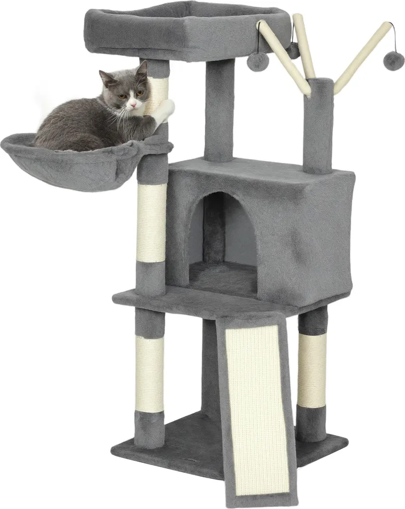 Arbre à chat avec griffoirs PawHut pour protéger vos meubles 103 cm
