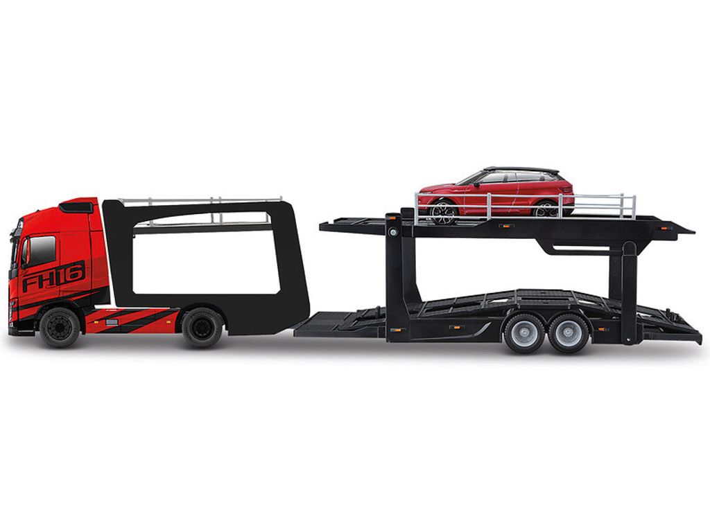 Bburago 1:43 STR FIRE Multicar Carrier - Volvo FH16 w/Land Obrázek produktu 