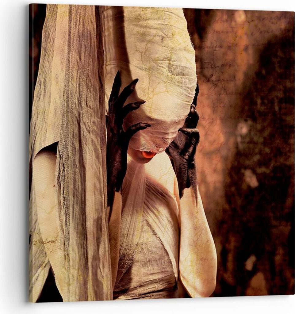 Bild auf Leinwand - Leinwandbild - Hände Bandage Art. - 70x70cm - Wand Bild - Wanddeko - Wandbilder - Leinwanddruck - Bilder - Kunstdruck - Wandde...