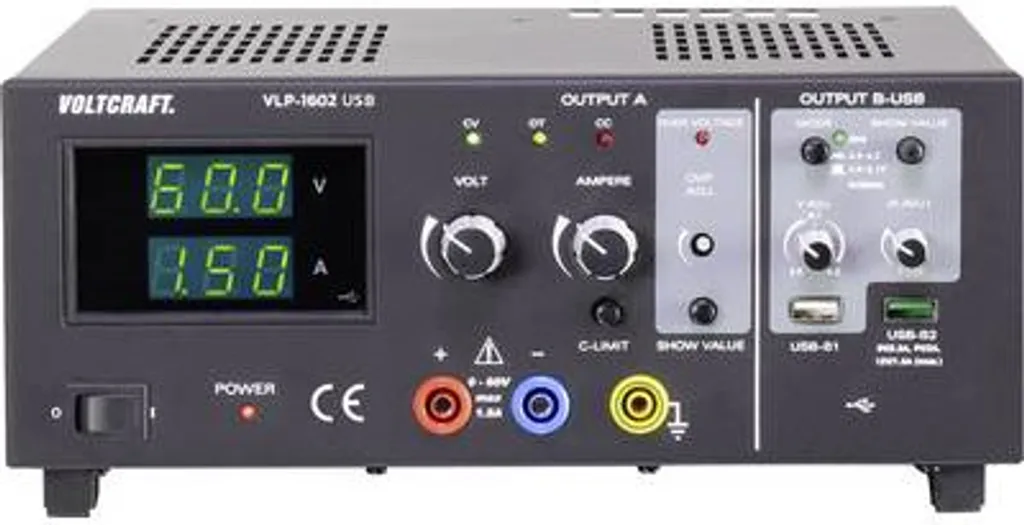 Alimentation de laboratoire pour maintenance électronique VOLTCRAFT 60V 1.5A
